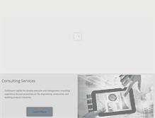 Tablet Screenshot of continuumcapital.net